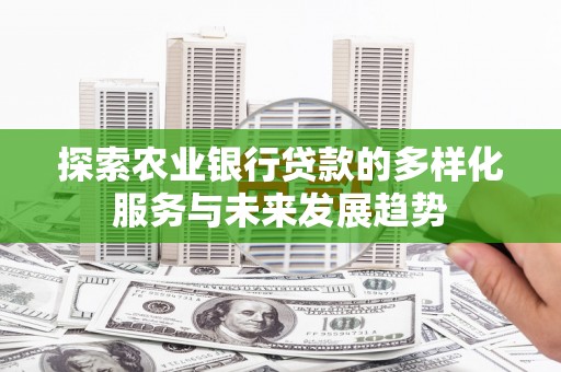 深圳探索农业银行贷款的多样化服务与未来发展趋势