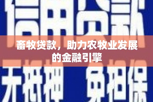 深圳畜牧贷款，助力农牧业发展的金融引擎