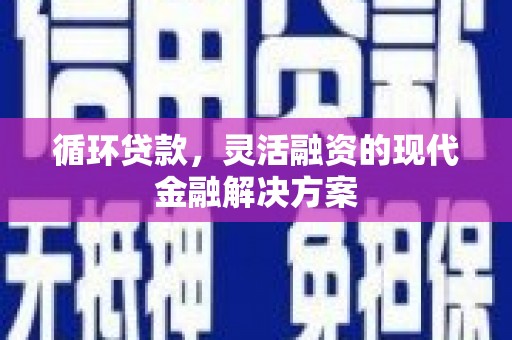 深圳循环贷款，灵活融资的现代金融解决方案