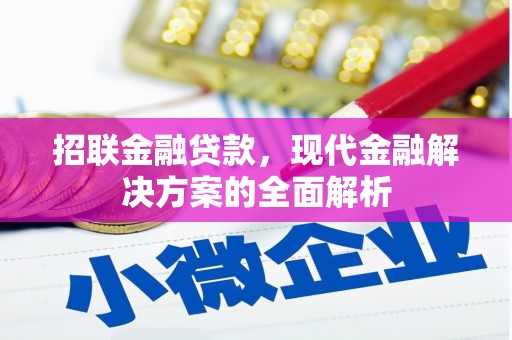 深圳招联金融贷款，现代金融解决方案的全面解析