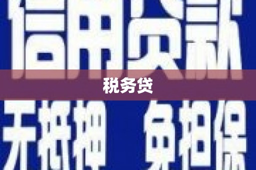 深圳税务贷