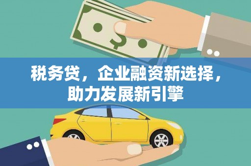 深圳税务贷，企业融资新选择，助力发展新引擎