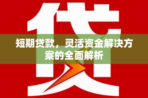 深圳短期贷款，灵活资金解决方案的全面解析