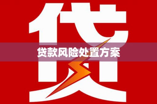 深圳贷款风险处置方案